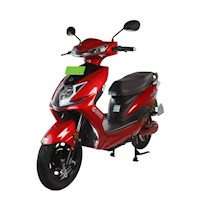 Moto eléctrica marca Okaya, con batería de litio removible LFP de 72V 30AH, color rojo